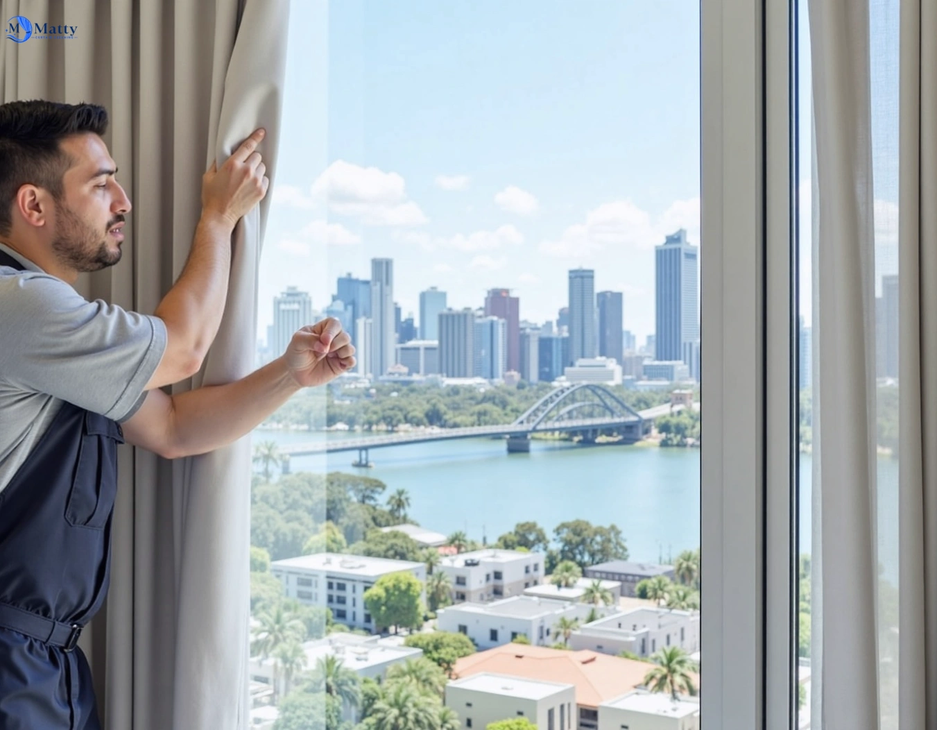 Professional curtain steam cleaning service brookvale-nsw QLD by Matty Curtain Cleaning